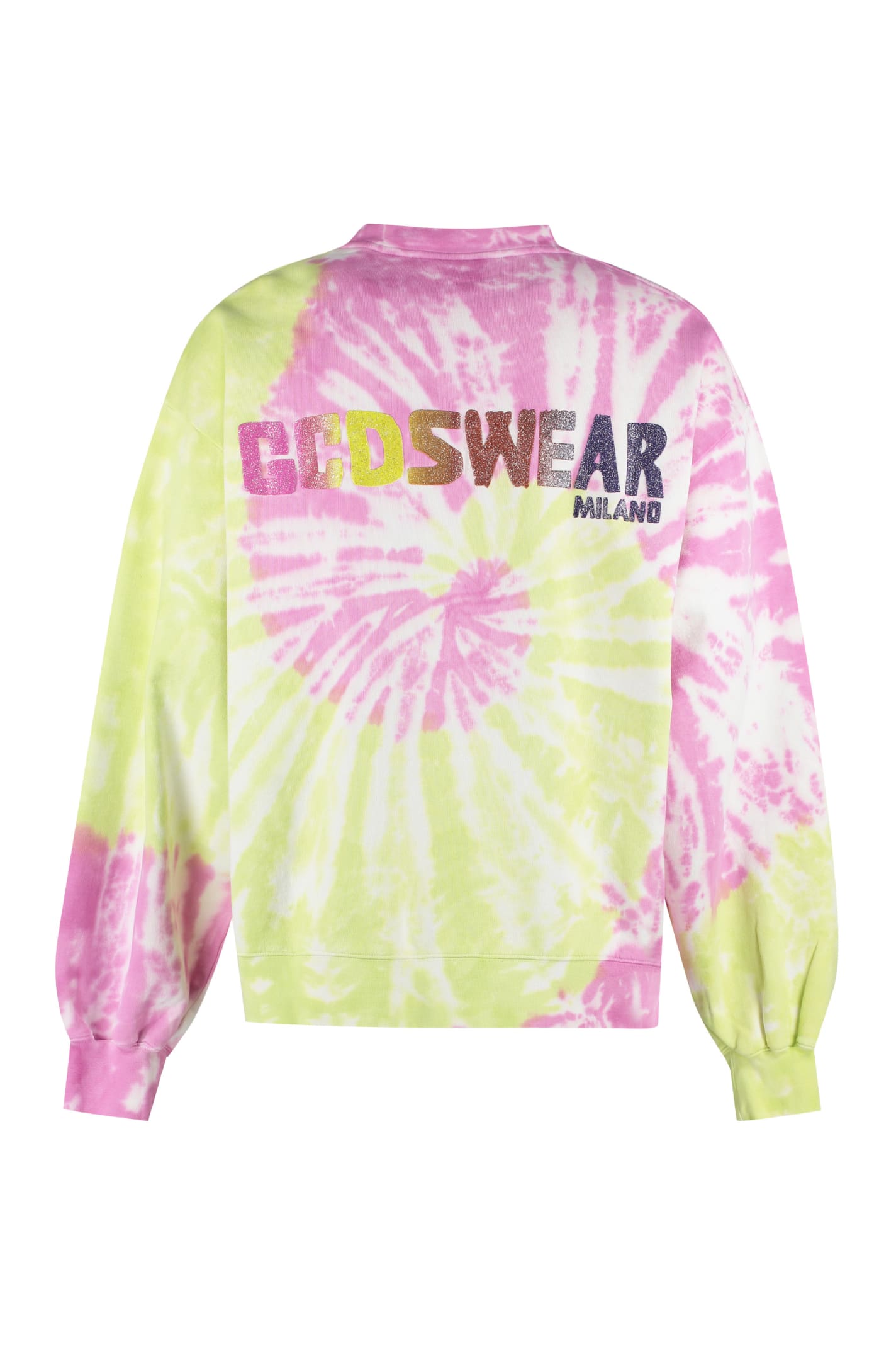Shop Gcds Cotton Crew-neck Sweatshirt In Multicolor