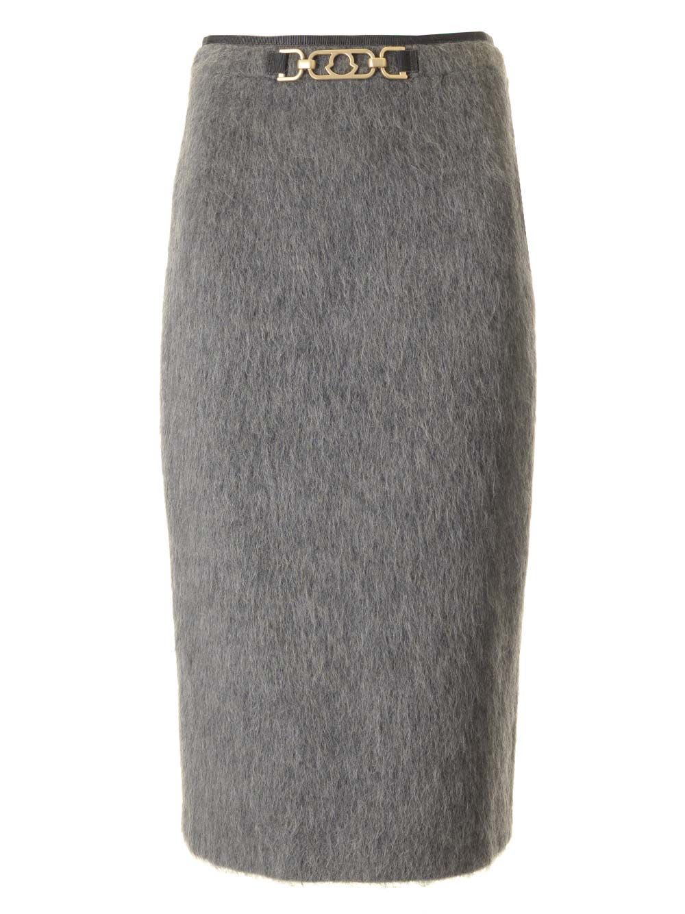 Moncler Long Skirt Grey