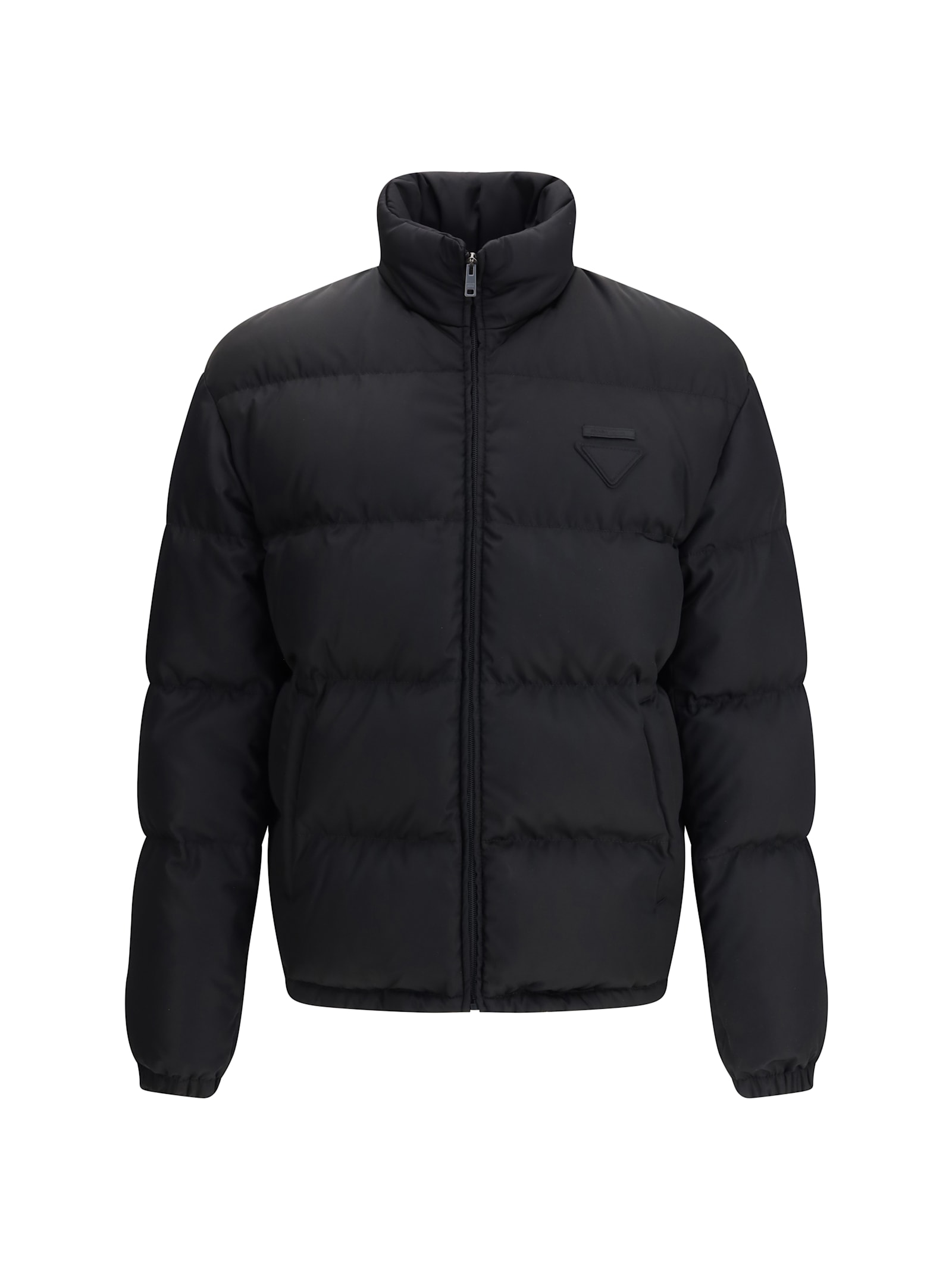 Prada Mens Black Medium-weight Re-nylon Down Jacket In Black
