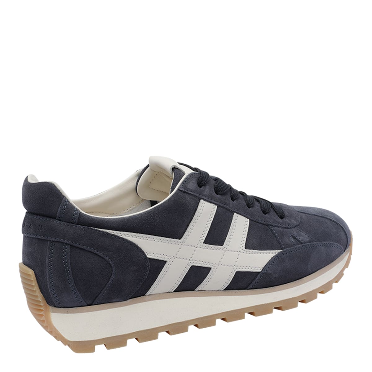 Hogan Suede H671 Allacciato Sneakers In Blue