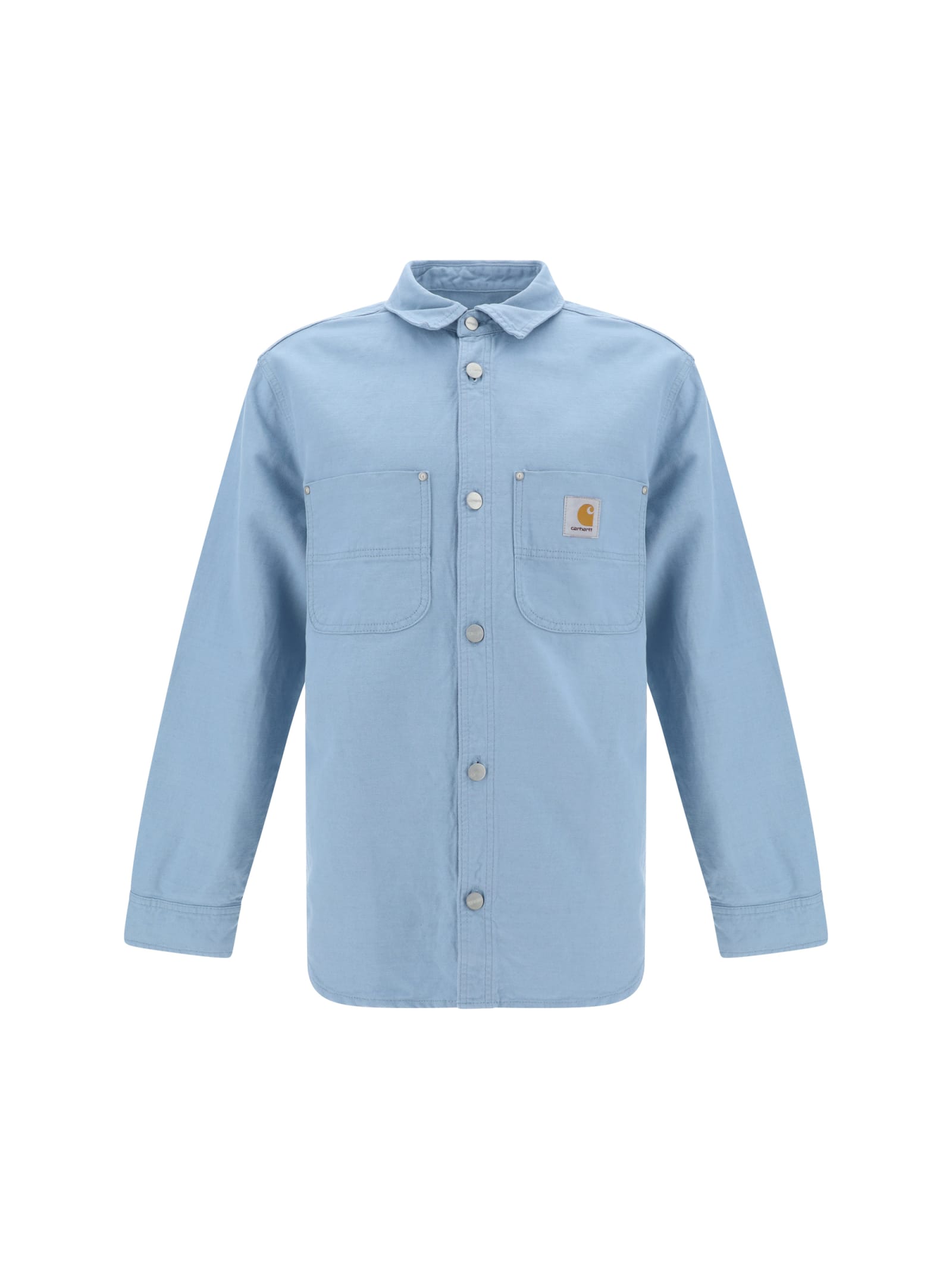 Shop Carhartt Walter Jac Shirt In Gnawed Blue