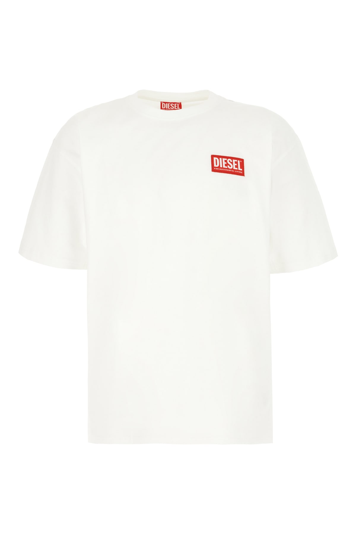 Diesel White Cotton T-shirt