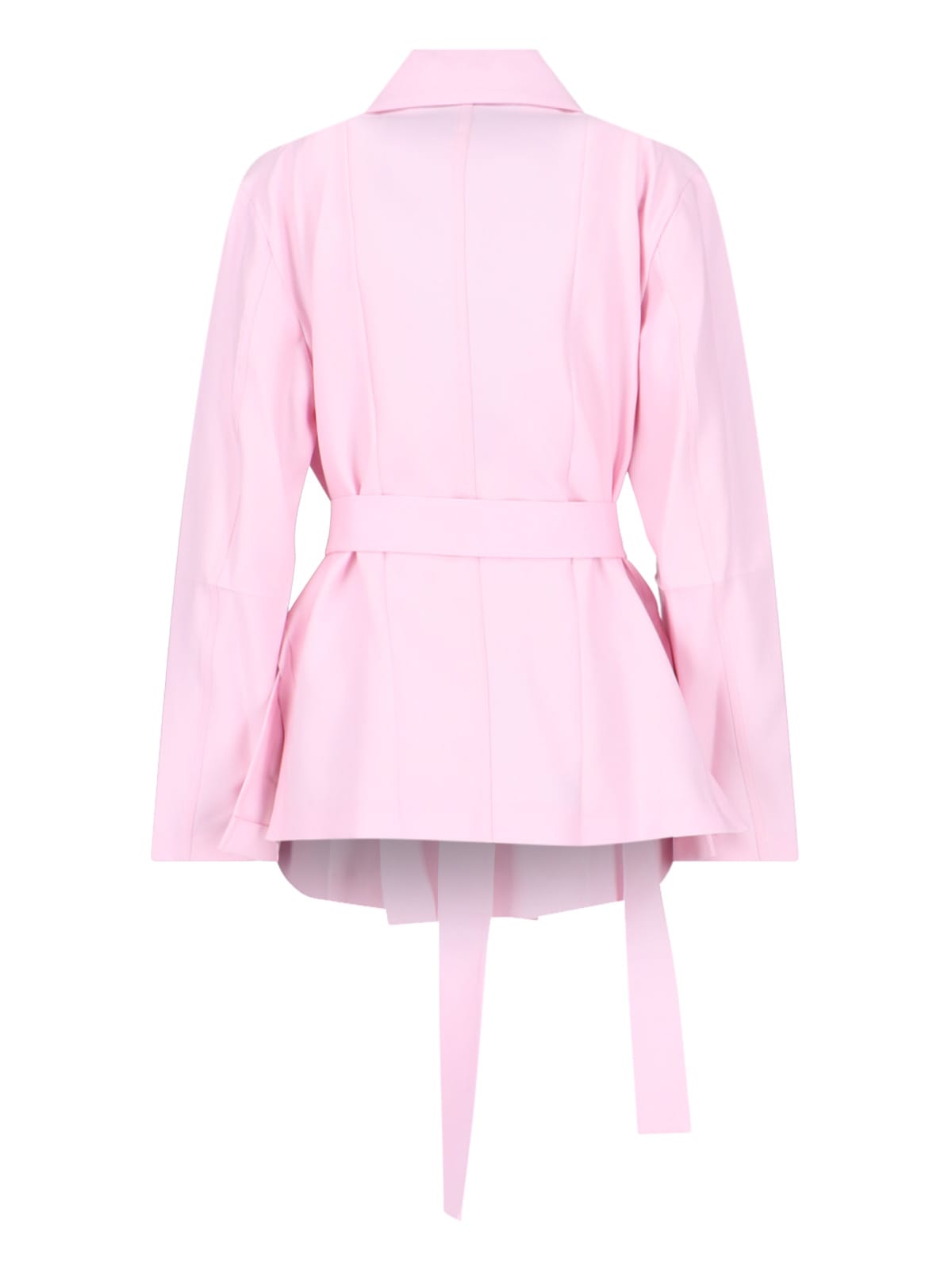 Shop Setchu Enrico Double-breasted Blazer In Pink