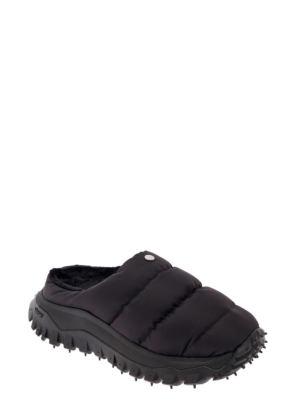 MONCLER GENIUS TRAILGRIP APRÈS BLACK MULES WITH BOUDIN-QUILTING IN POLYAMIDE WOMAN