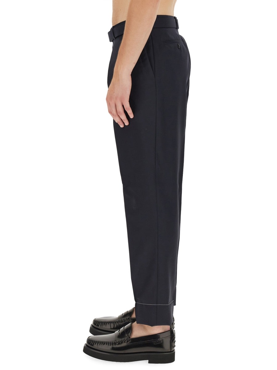 Shop Brioni Ischia Pants In Blue