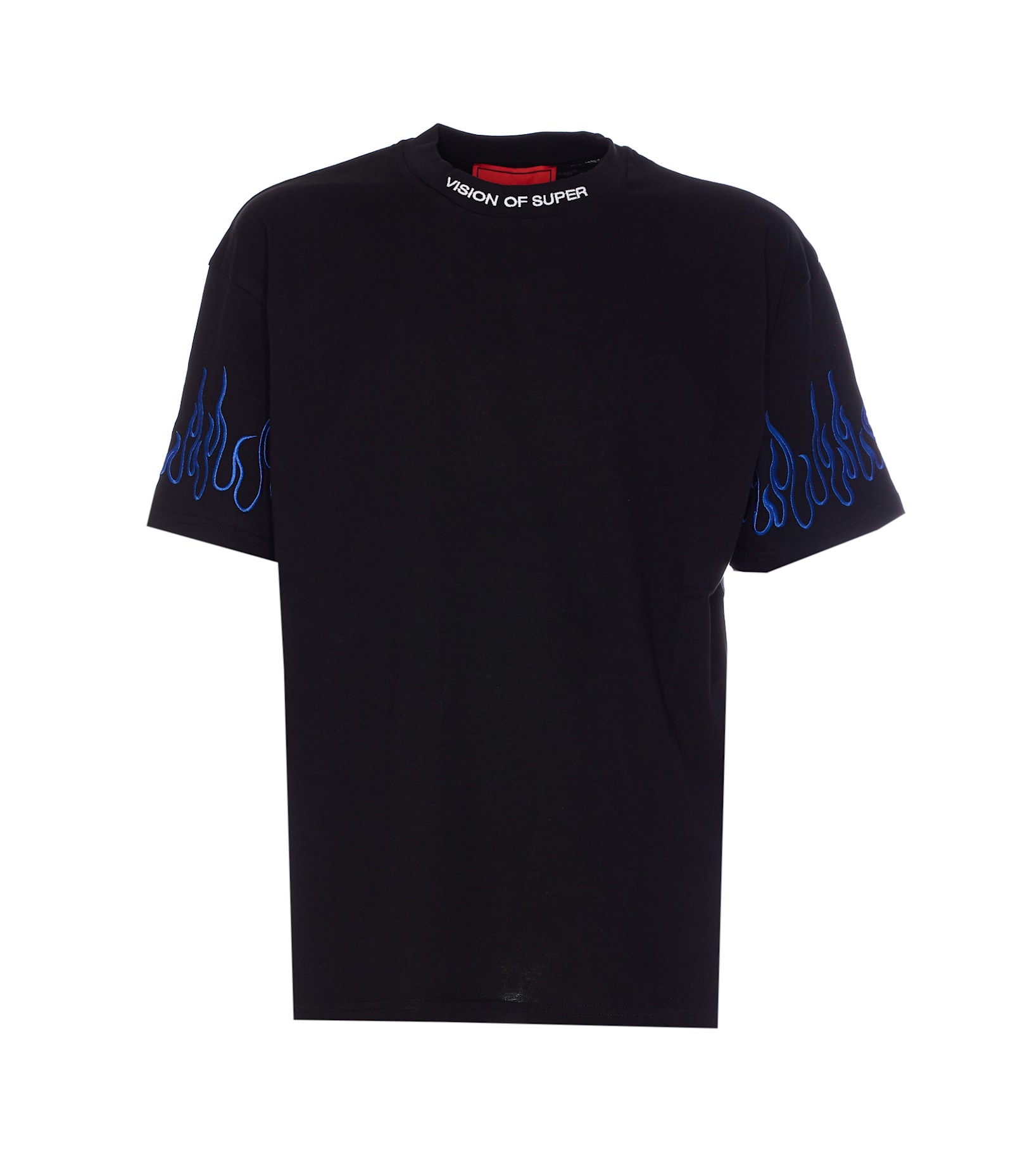 Embroidered Flames T-shirt