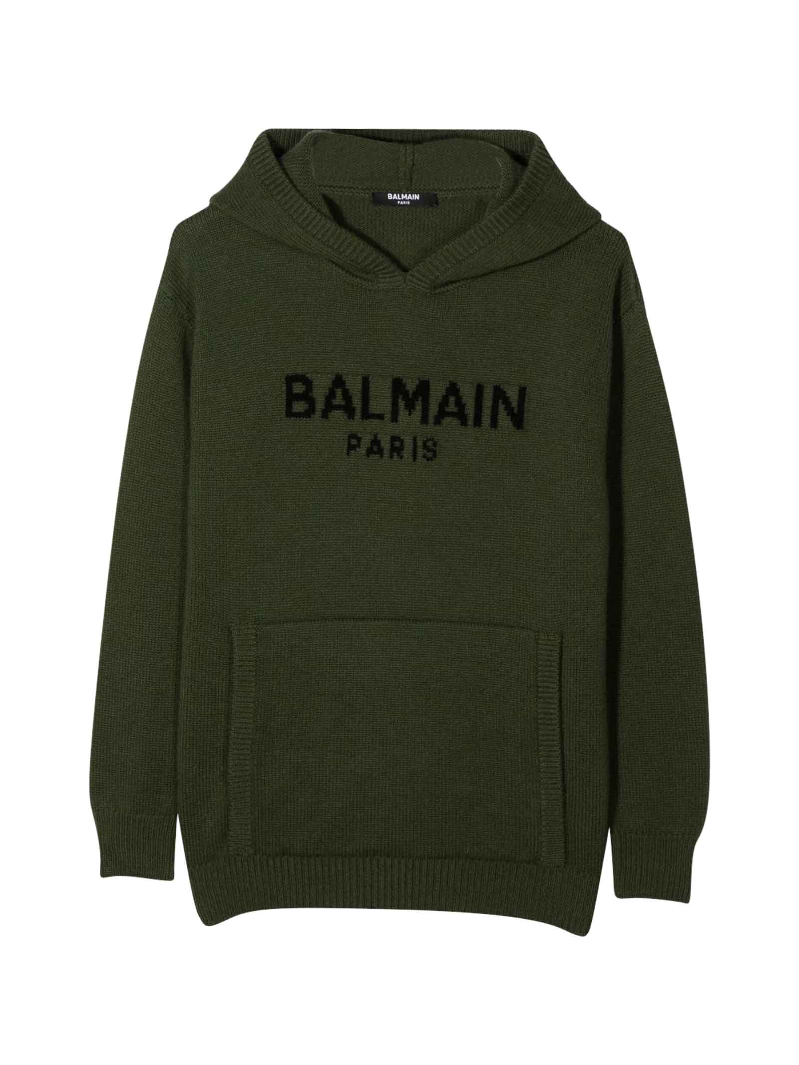 Balmain Green Sweater Boy