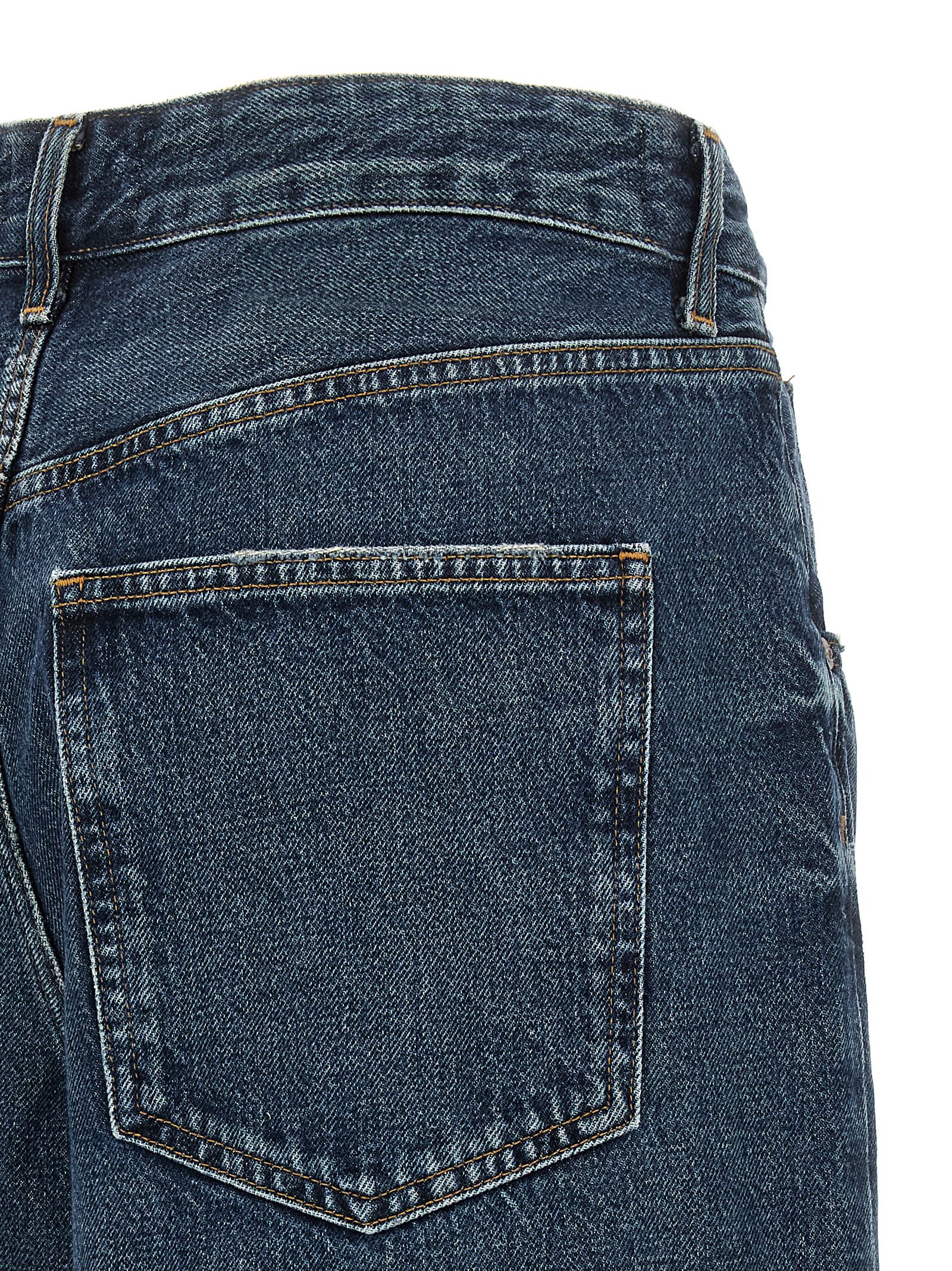 Agolde Vana Fold Jeans In Blue