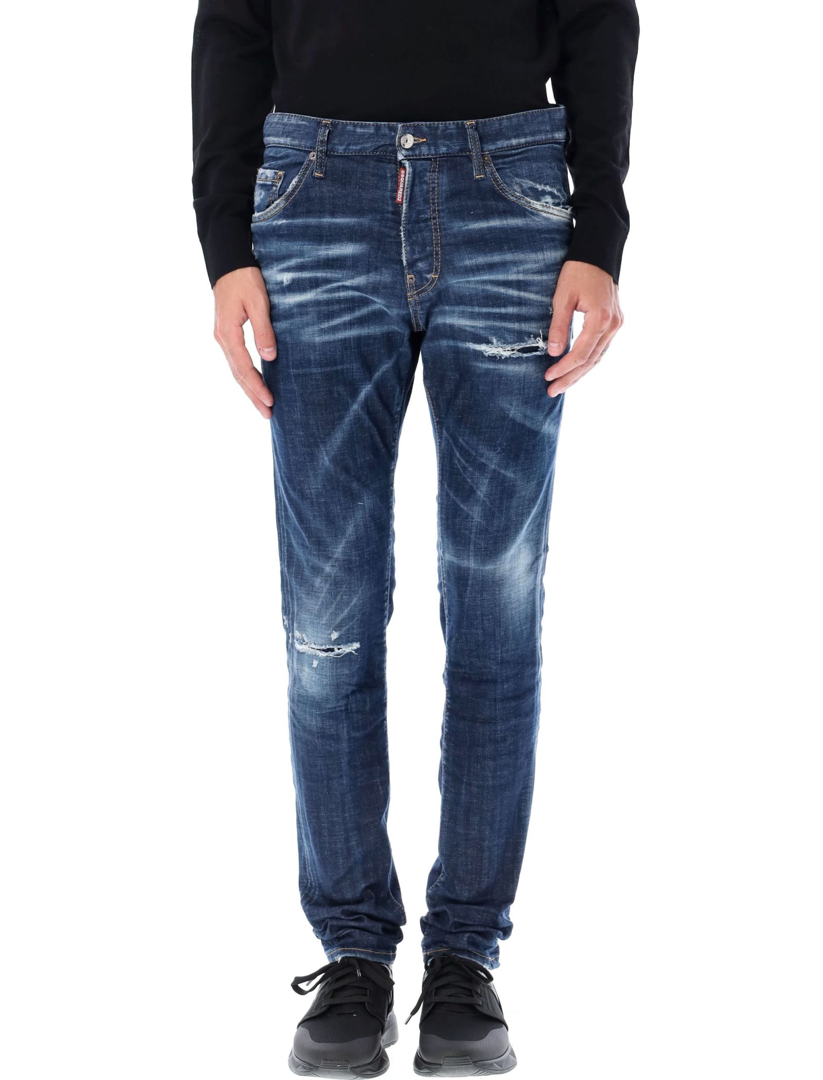 Dsquared2 Dark Crinkle Daisy Wash Cool Guy Jeans