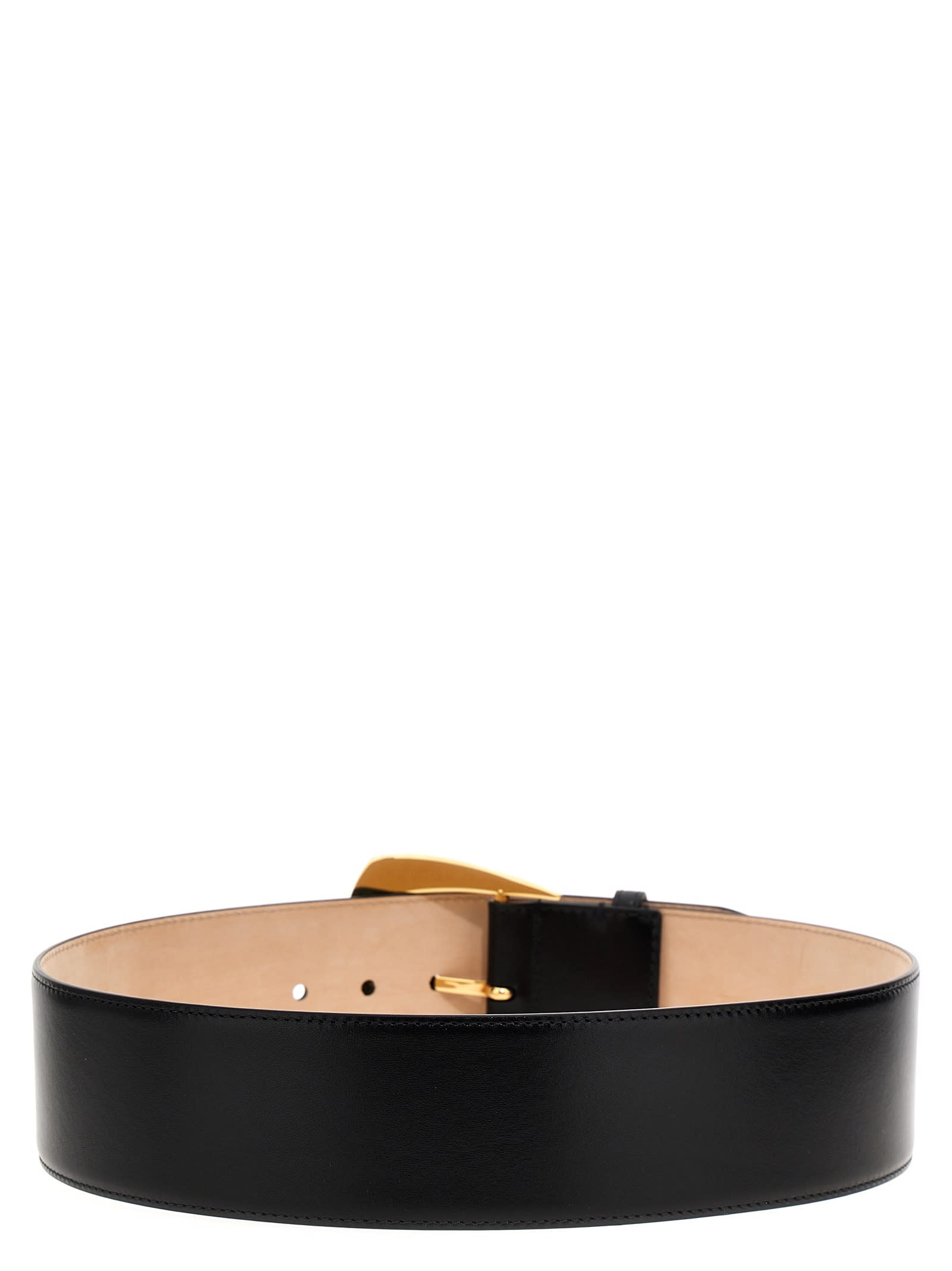 Shop Alexander Mcqueen Geometric Belt In Black