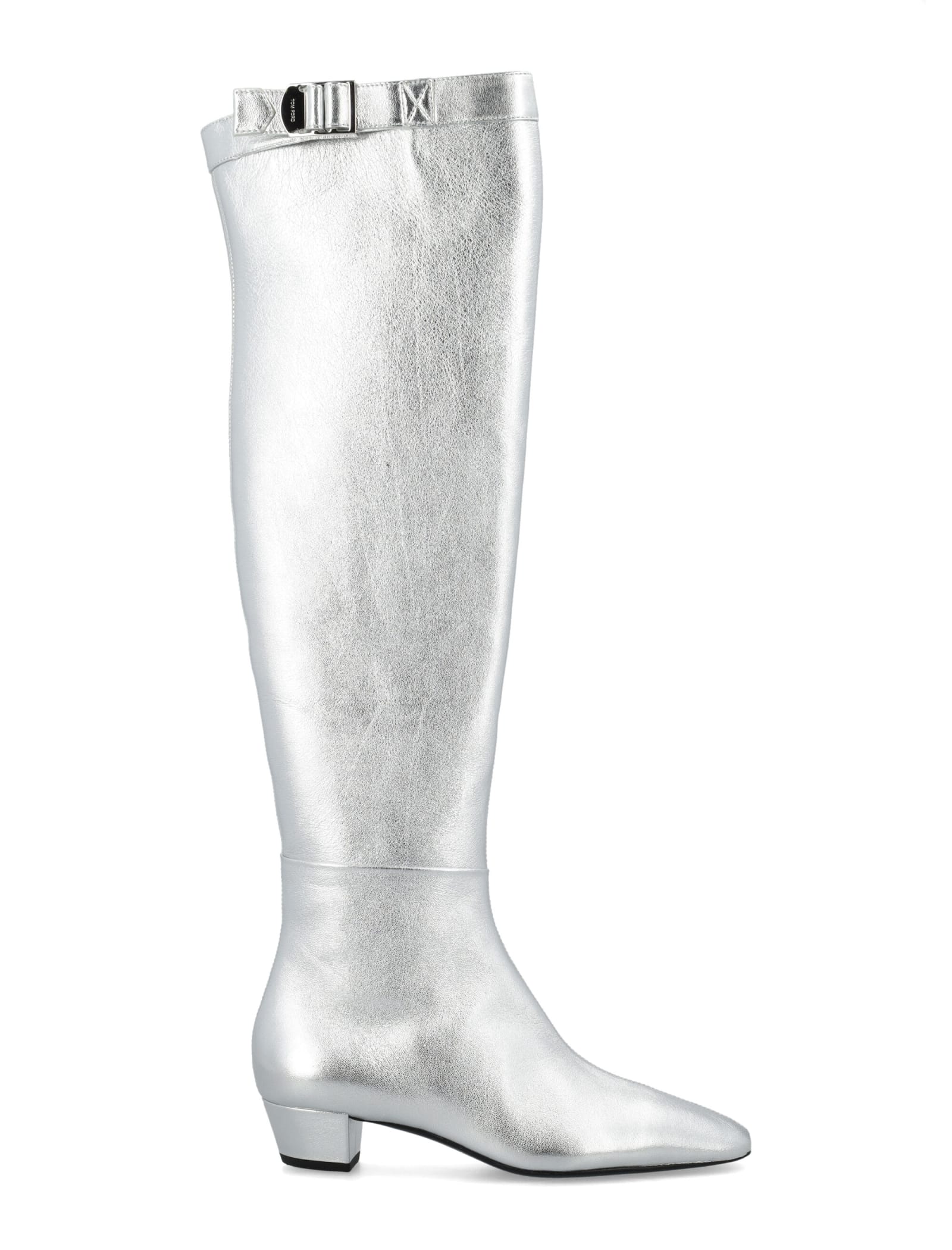 TOM FORD LAMINATED NAPPA LEATHER 90S OVER KNEE BOOT