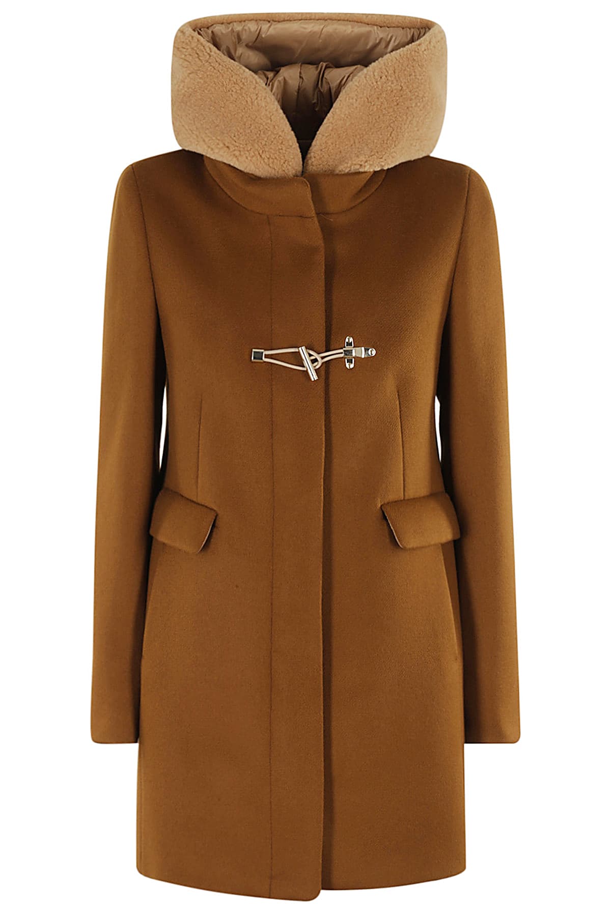 FAY TOGGLE COAT DB FRONT TEDDY 