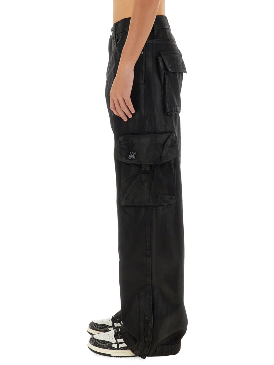 Shop Amiri Cargo Pants In Black