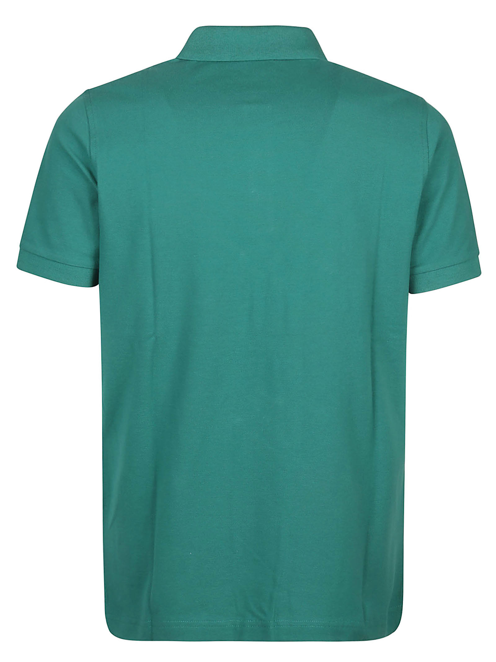 Shop Fay Piquet Polo Shirt In Verde Peperone Medio