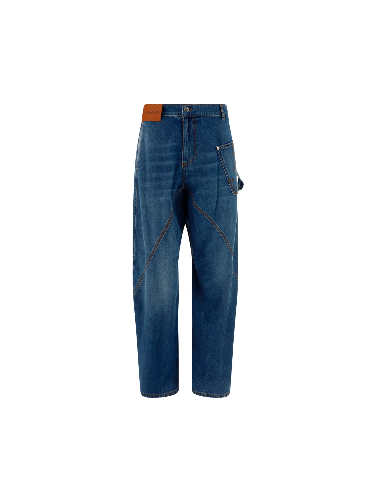 Shop Jw Anderson Worker Jeans In Light Blue