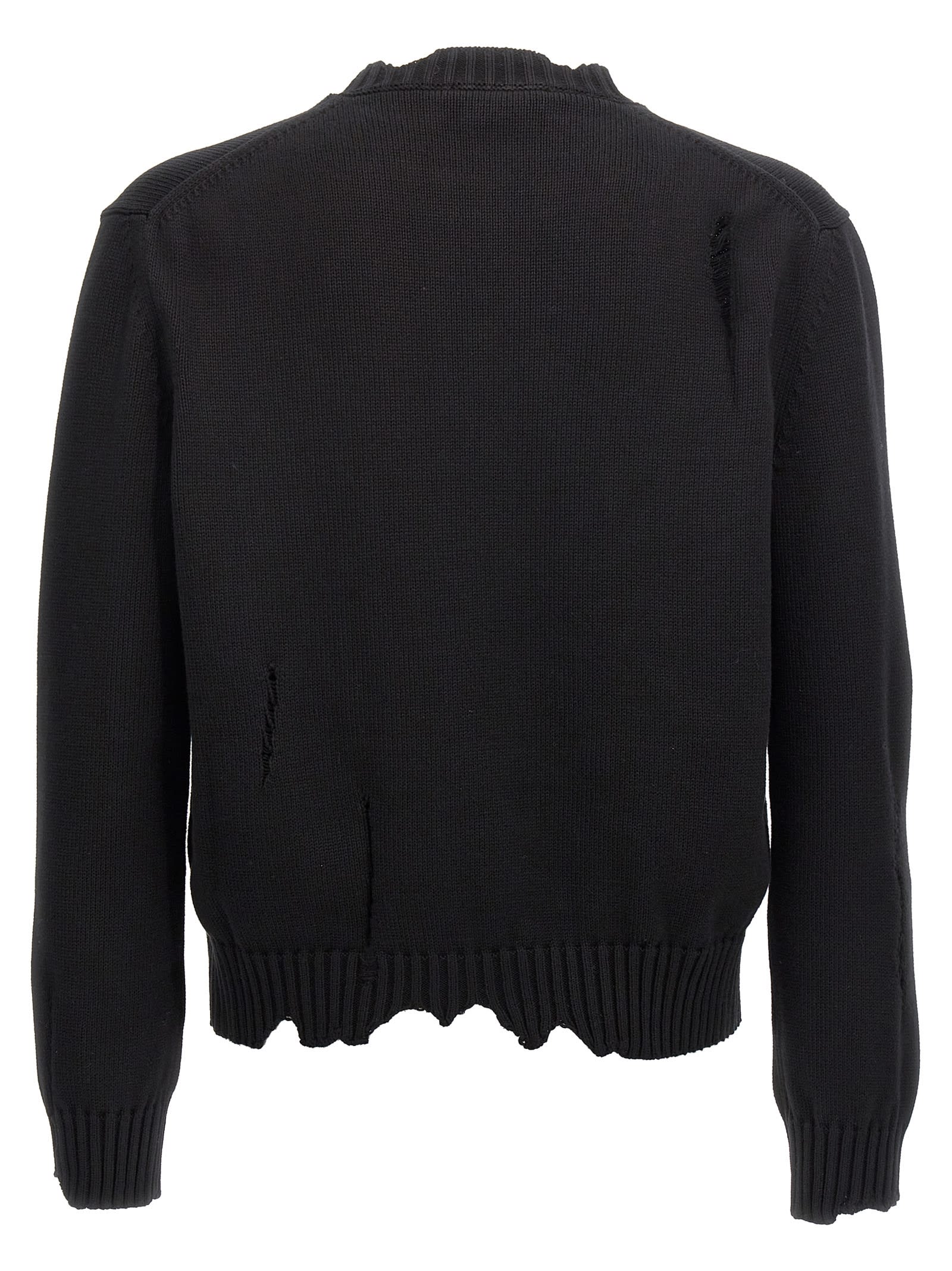 Shop Alexander Mcqueen Skull Sweater In Black