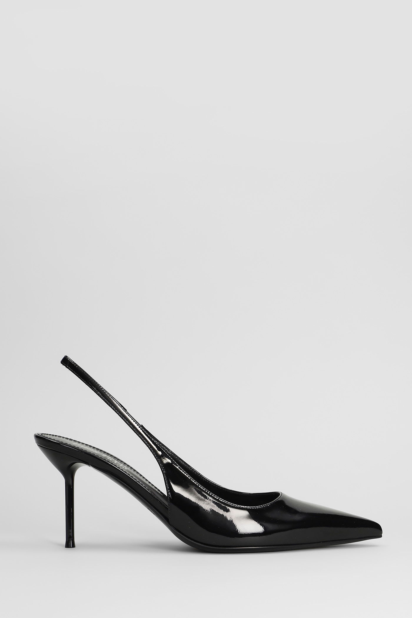 Lidia Slingback 70 Pumps In Black Patent Leather