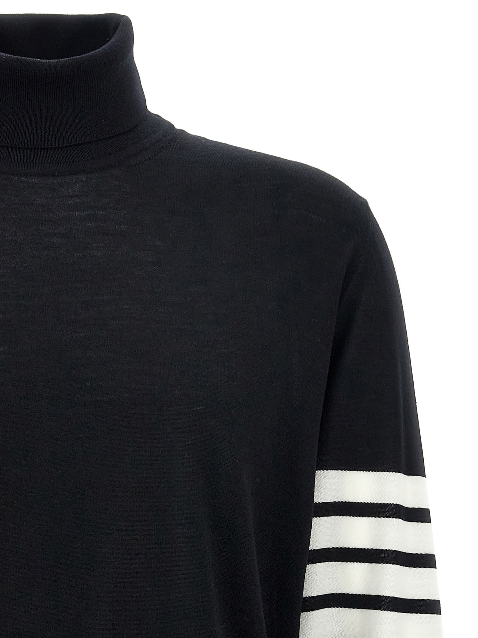 Shop Thom Browne 4 Bar Sweater In Black