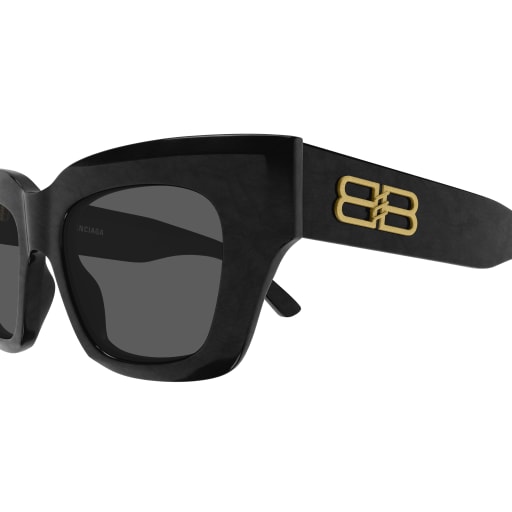 Shop Balenciaga Bb0234s Sunglasses In Black Black Grey
