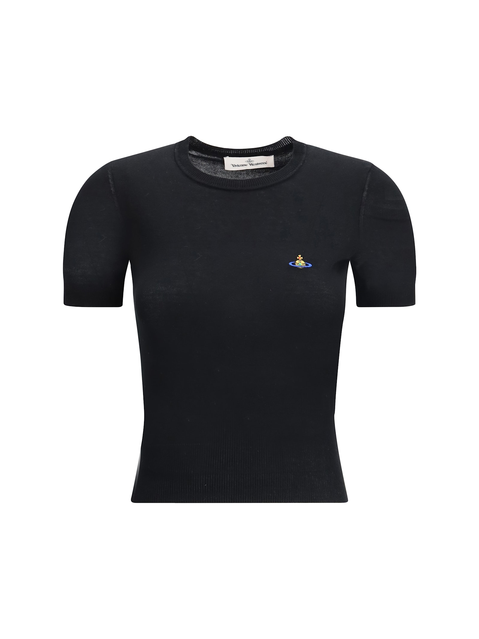 Shop Vivienne Westwood Bea Knitted T-shirt In Black