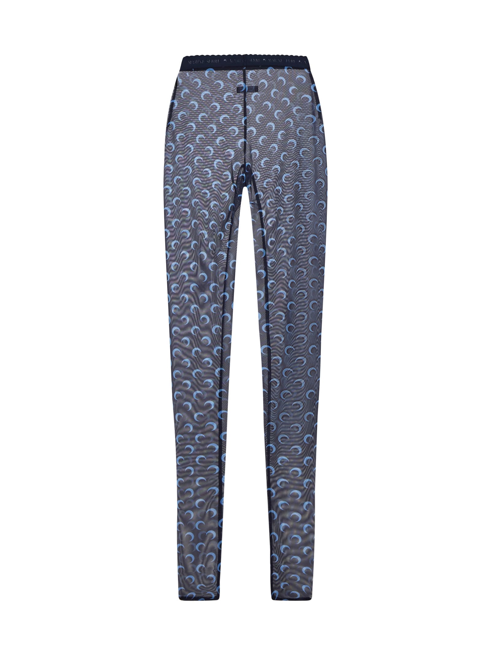 Shop Marine Serre Pants In Blue