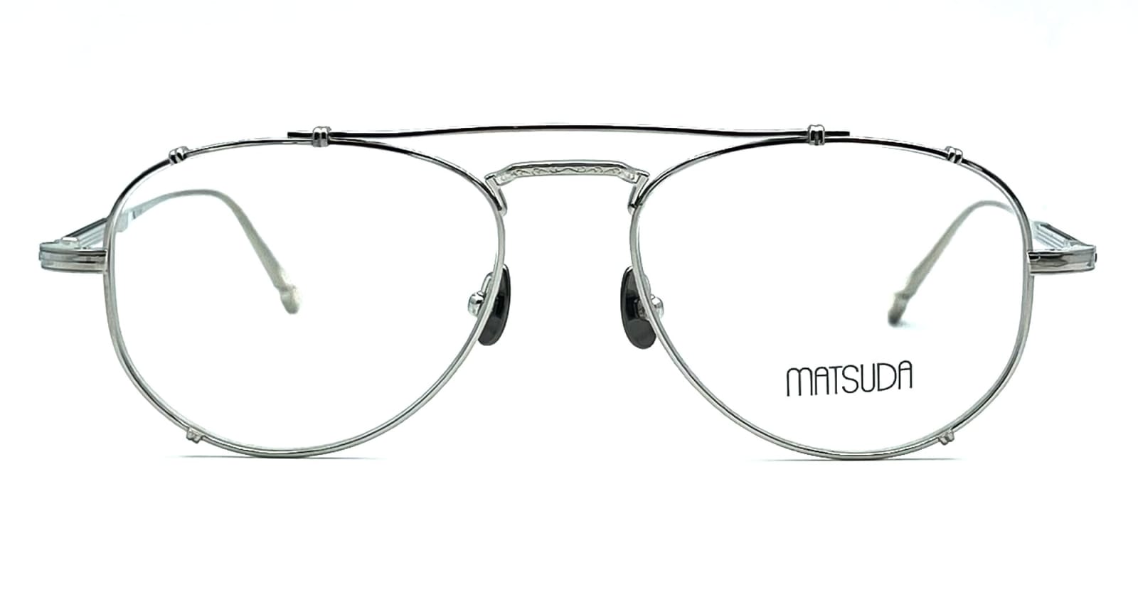 Shop Matsuda M3142 - Palladium White Rx Glasses In Silver