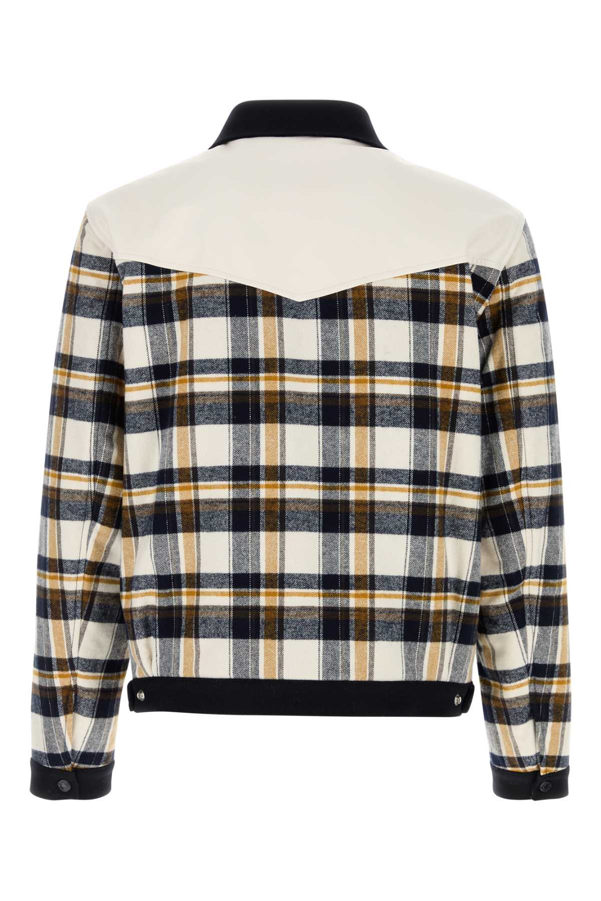 Dsquared2 Dsquared Embroidered Flannel Western Bomber Jacket In Multi