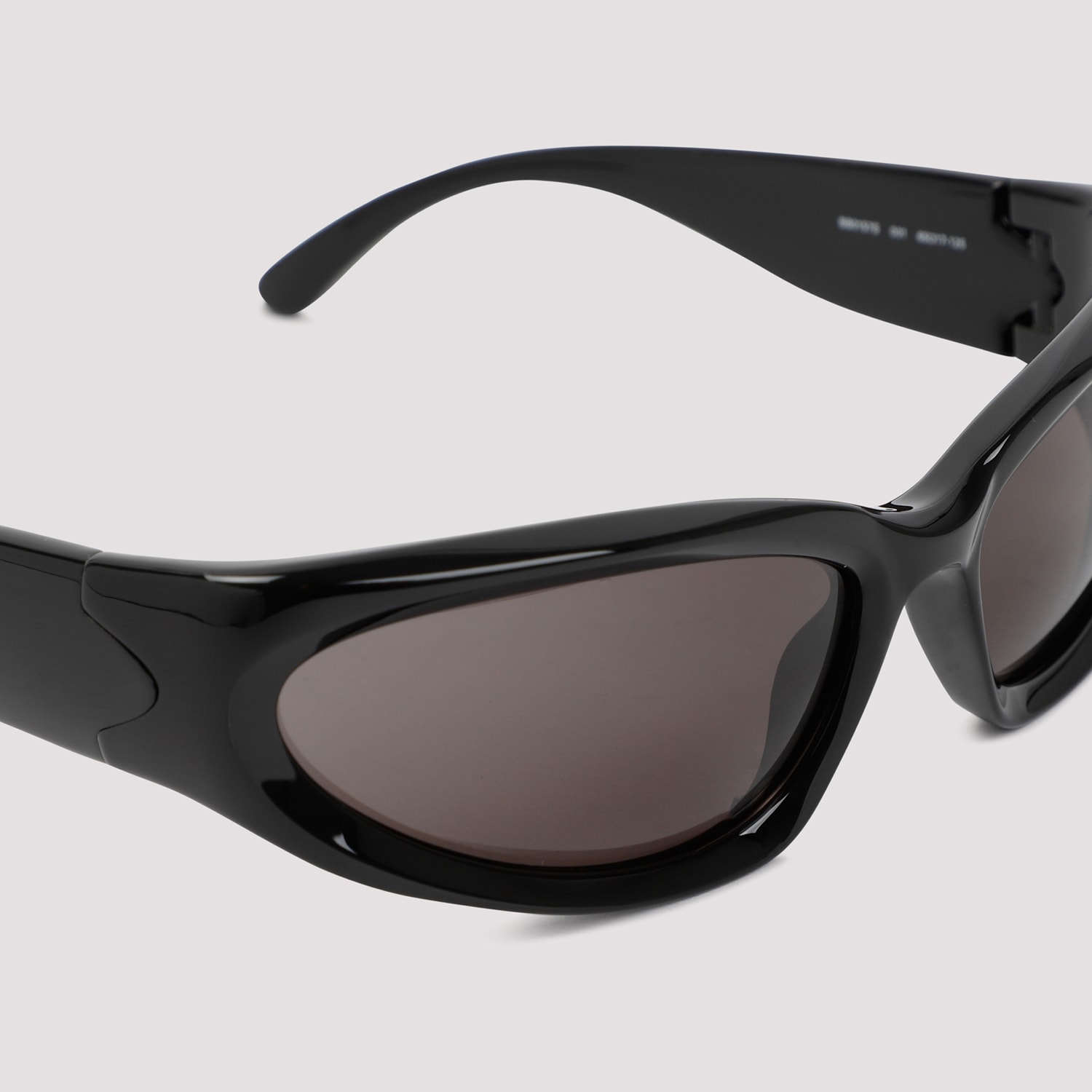 Balenciaga Swift Oval Sunglasses In Black