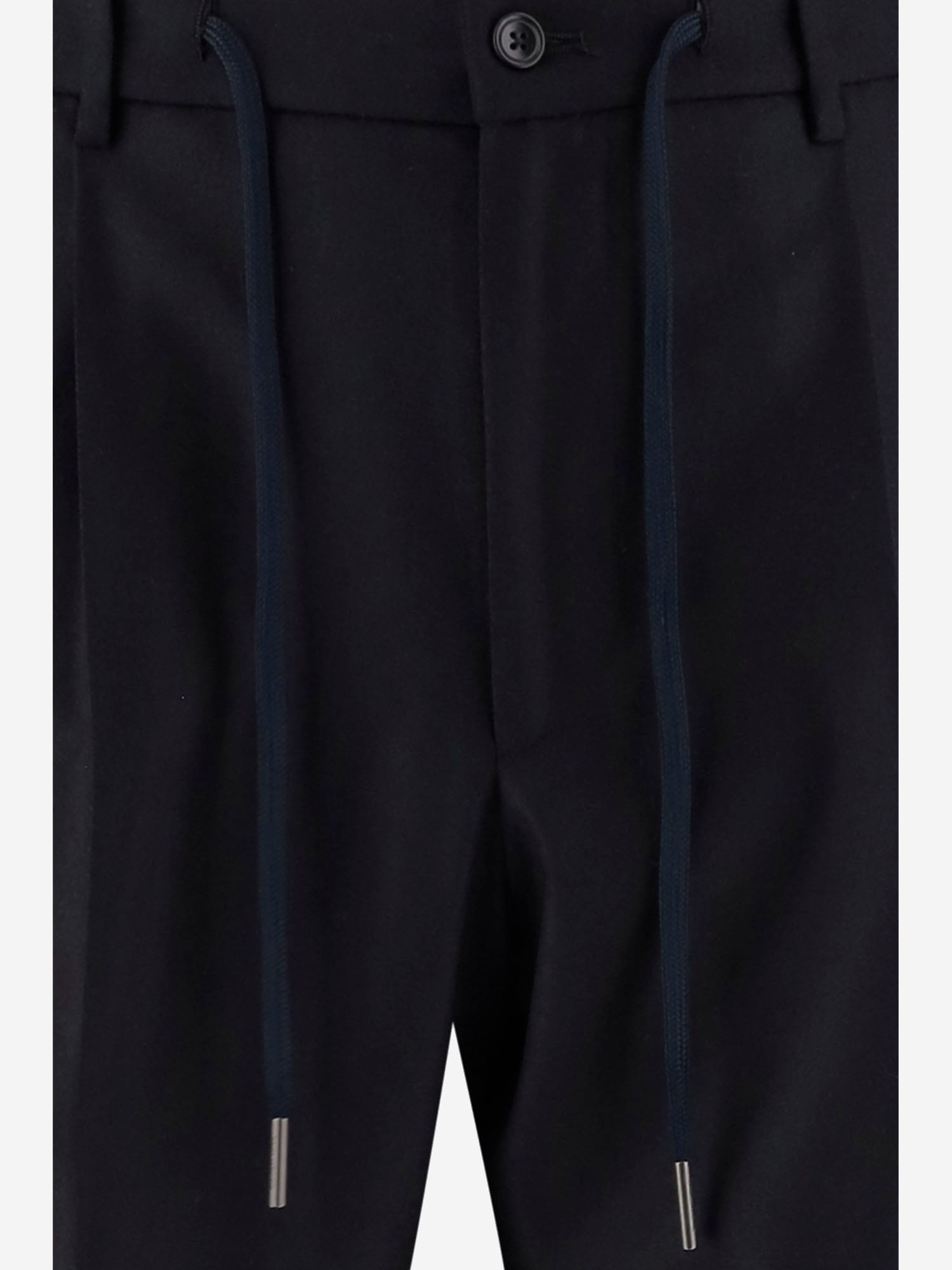 Tagliatore Drawstring-waist Trousers In Blue