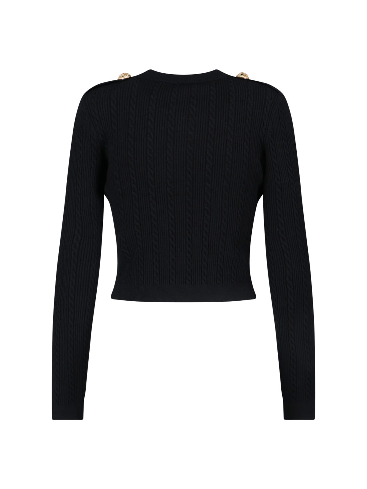 Balmain Women V-necked Cardigan In Black
