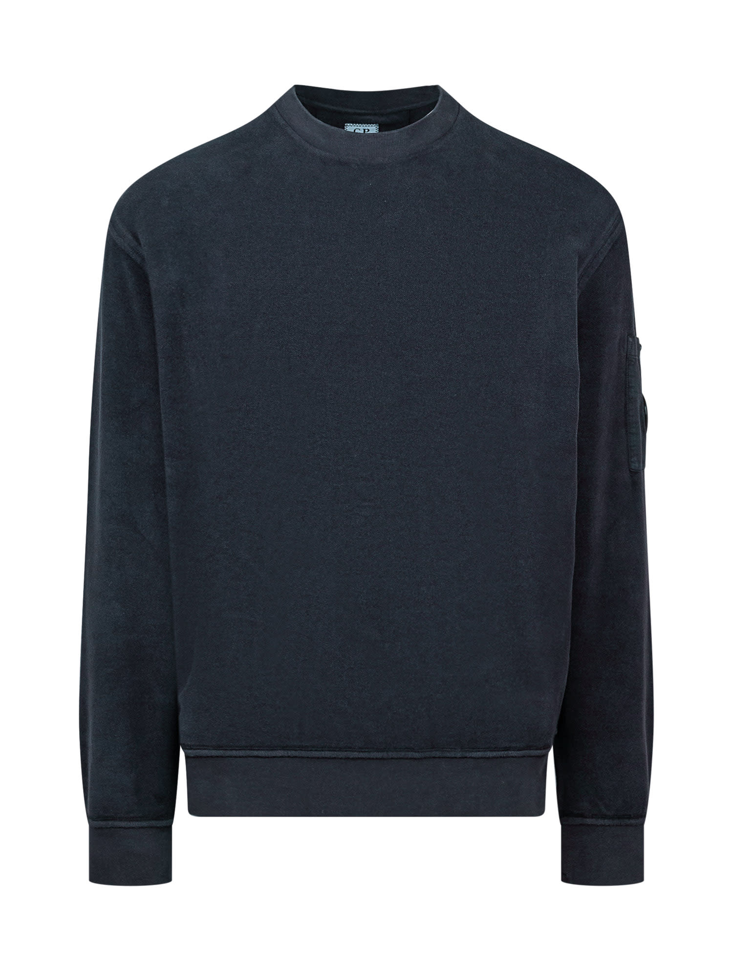 Shop C.p. Company Sweatshirt In Black Sand