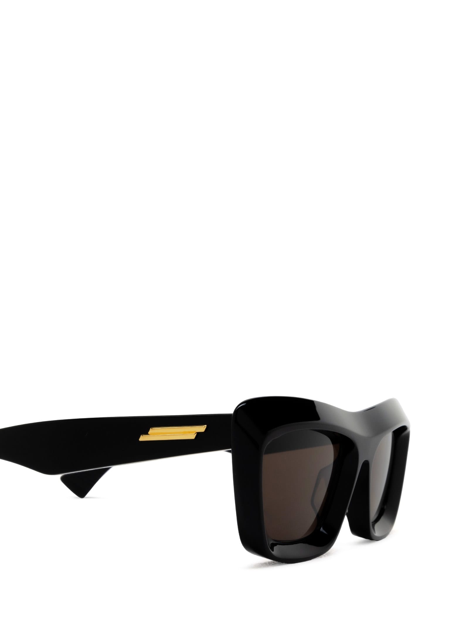 Shop Bottega Veneta Bv1283s Black Sunglasses