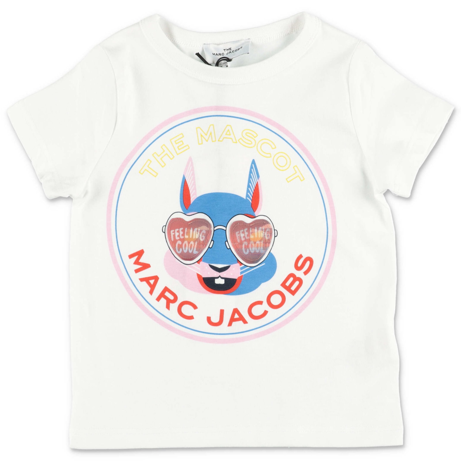 Little Marc Jacobs T-shirt Bianca In Jersey Di Cotone