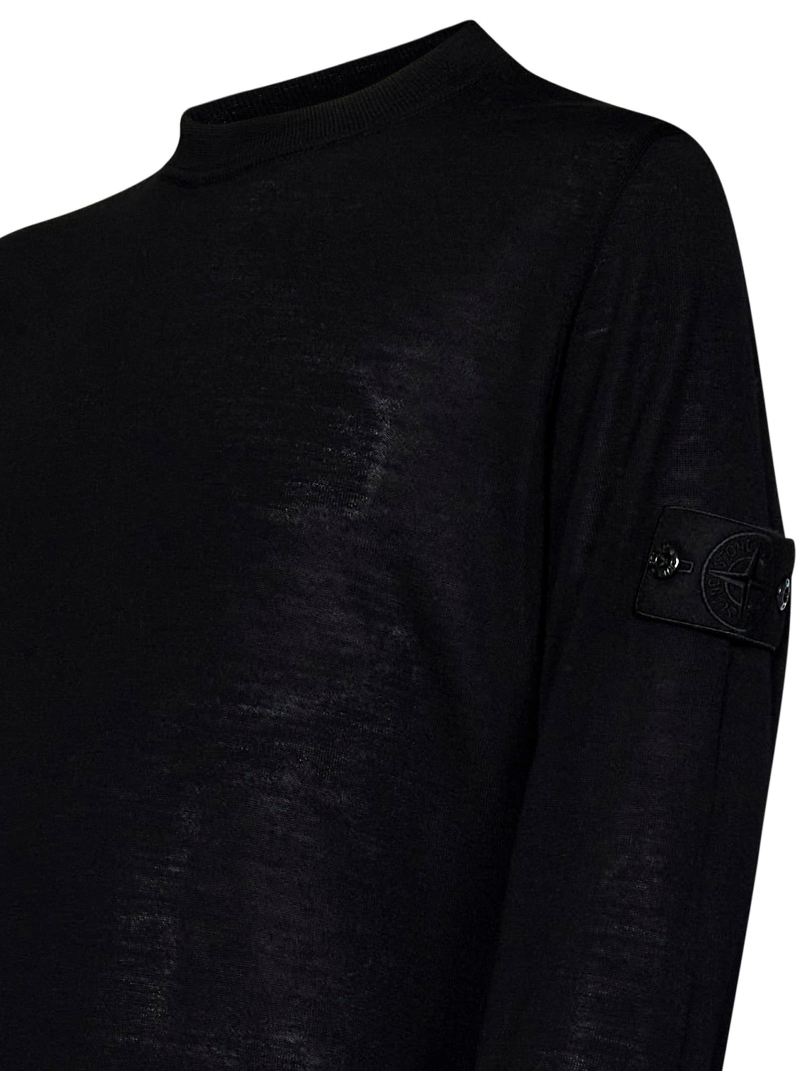 Shop Stone Island Sweater In Black