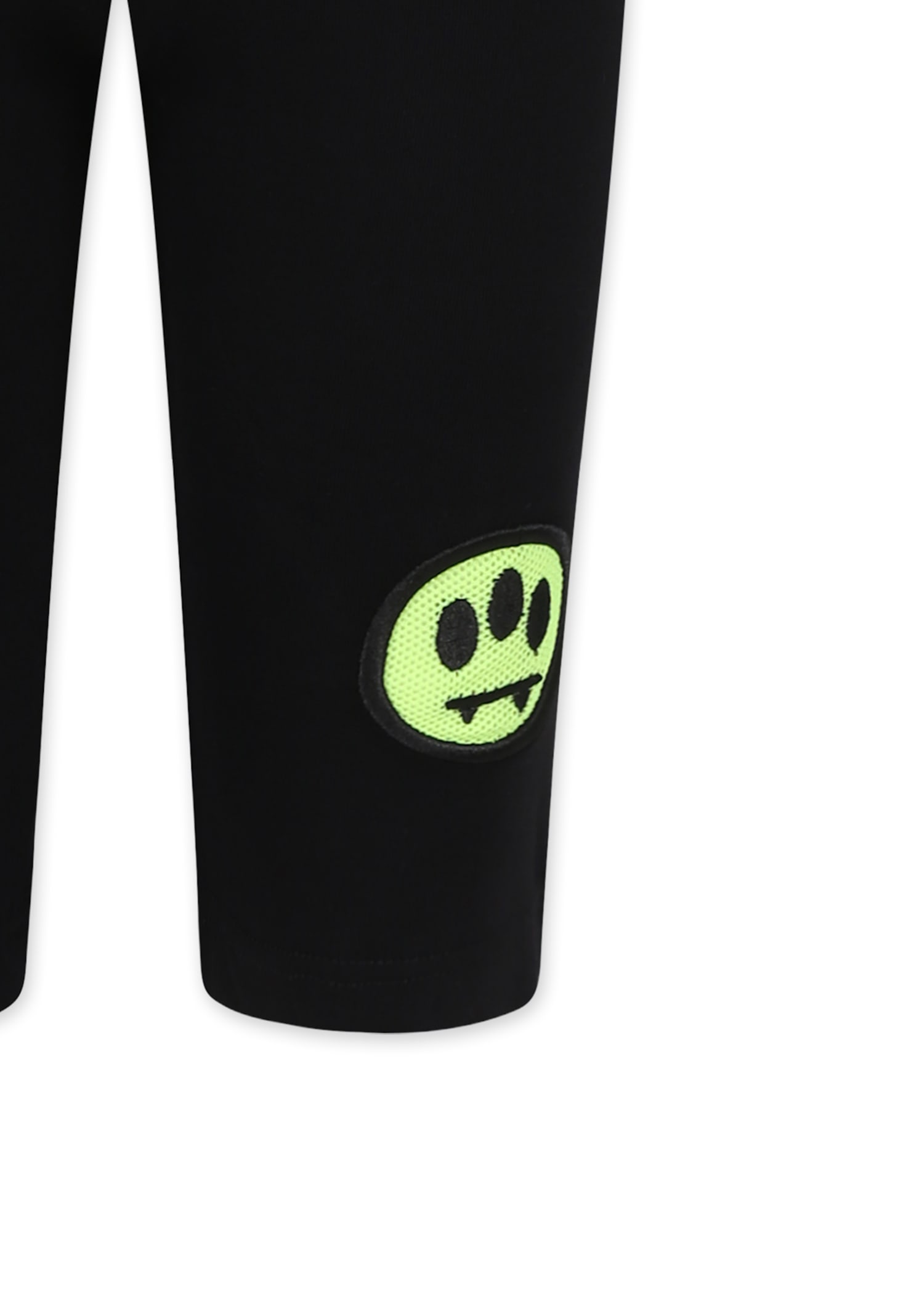 Barrow Black Shorts For Girl With Smiley In Black