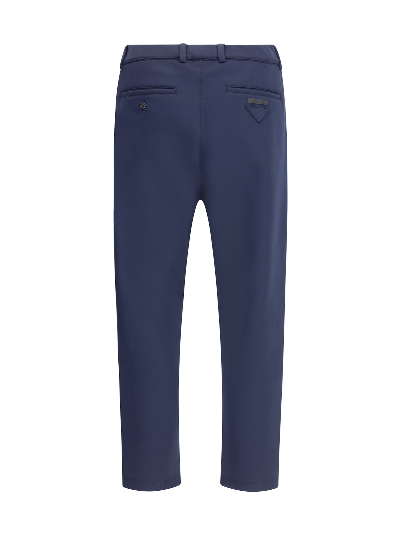Prada Track Pants Polyester Belt Loops In Blue