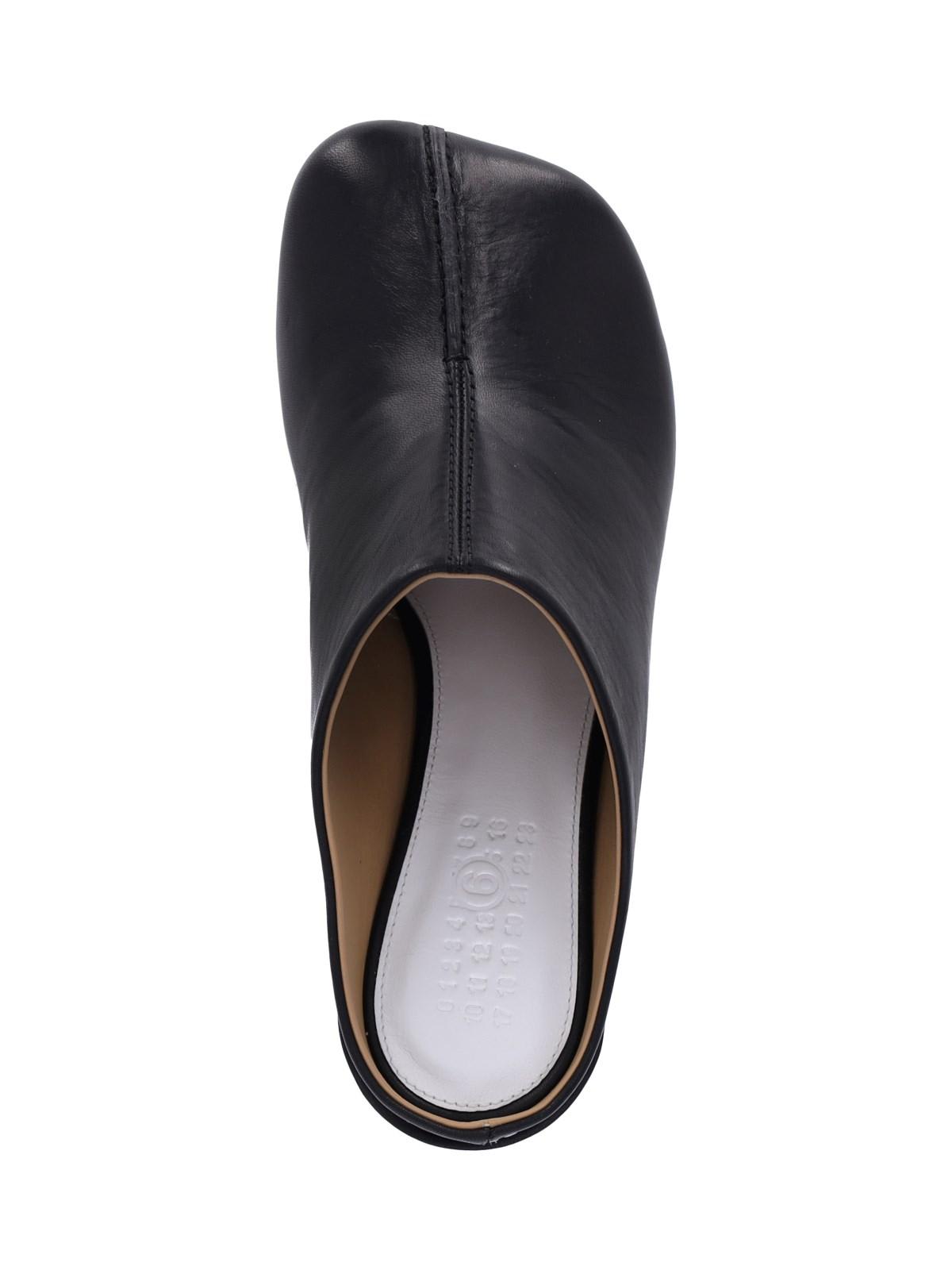 Shop Mm6 Maison Margiela Stitch-out Mules In Black