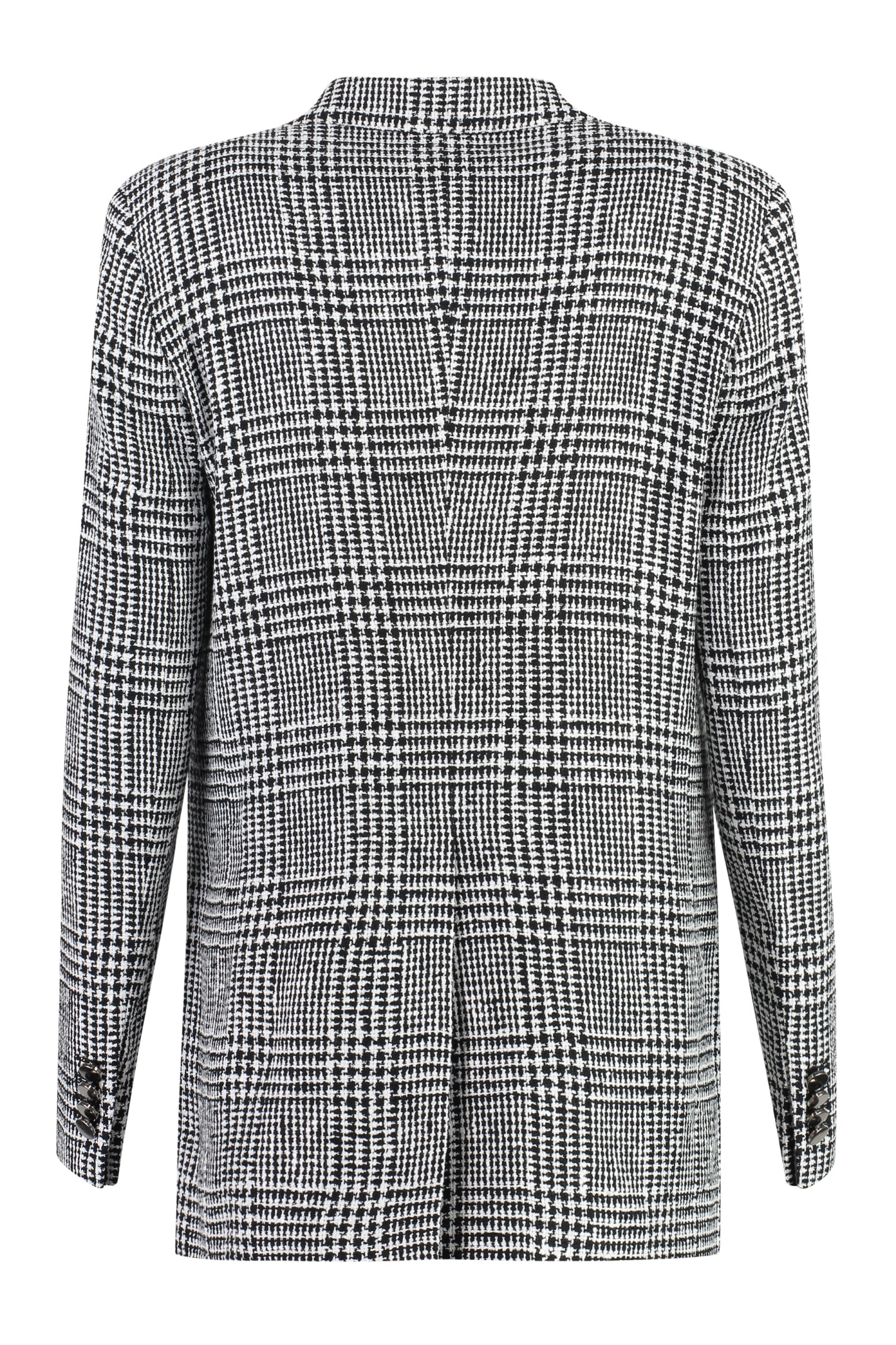 Shop Tagliatore J-bertha Prince Of Wales Checked Jacket In Grey