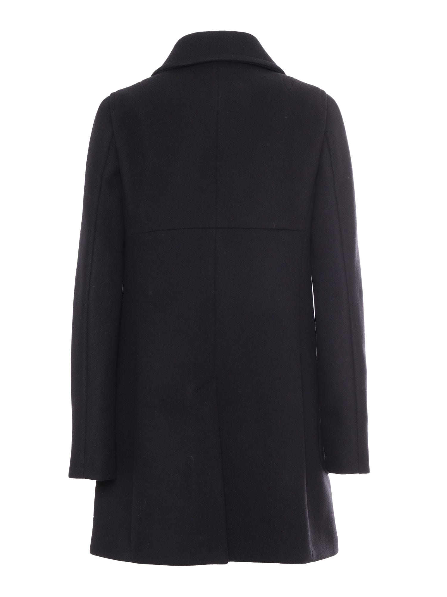 Shop Fay Urban Coat With Baby Collar + Hook In Black