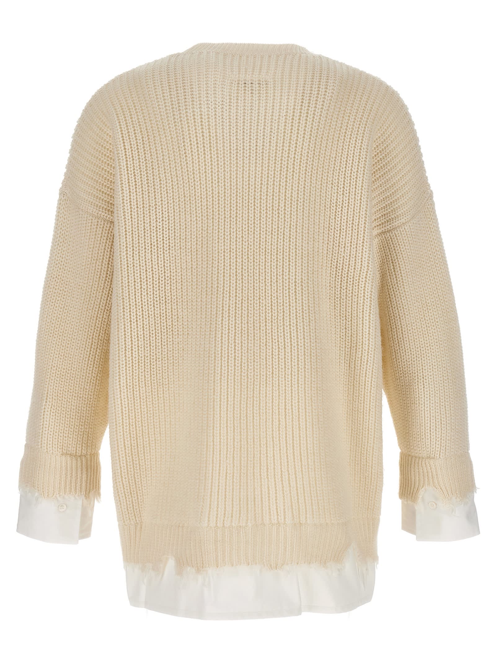 Mm6 Maison Margiela Mm6 By Maison Margiela Shirt Bottom Sweater In 101