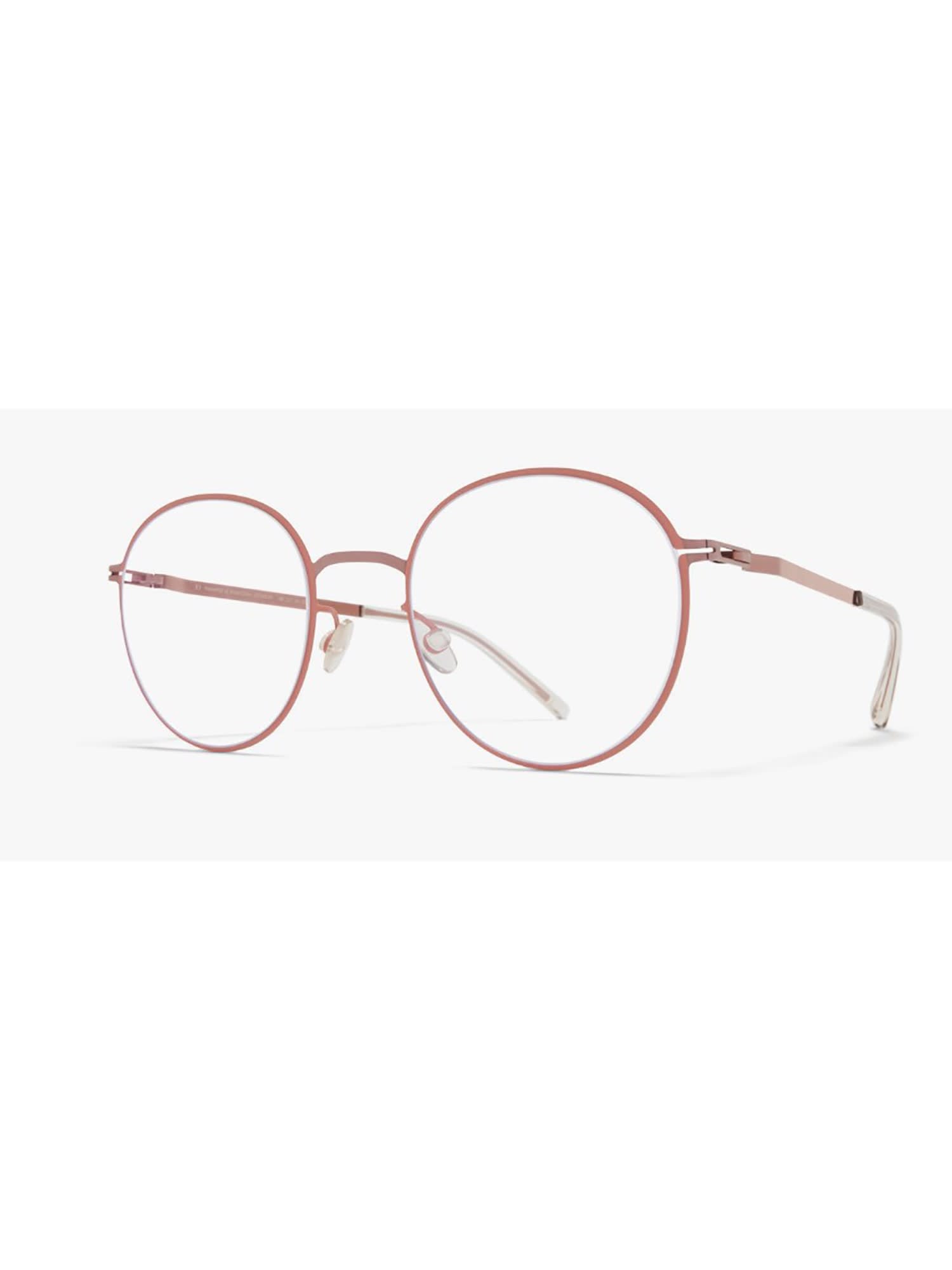 Shop Mykita Vabo Eyewear In Purplebronze/pink Cla