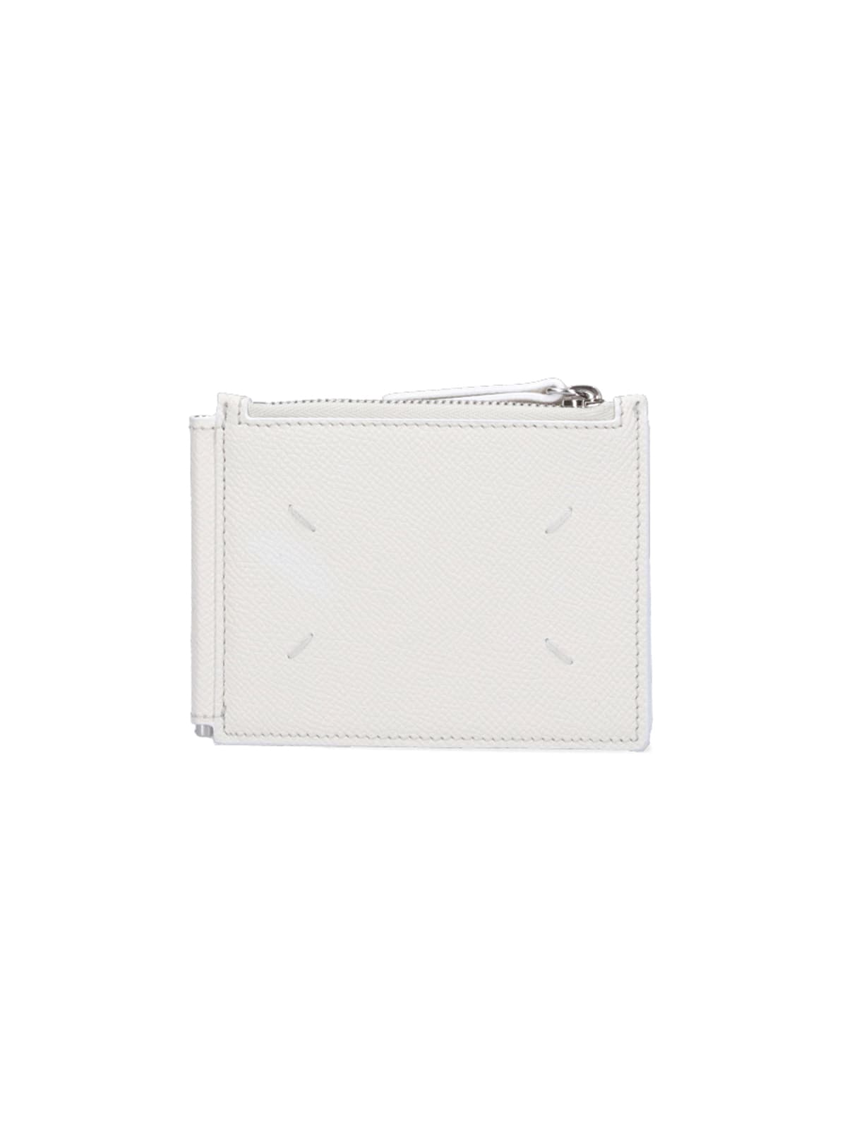 Shop Maison Margiela Four Stitches Bi-fold Wallet In White