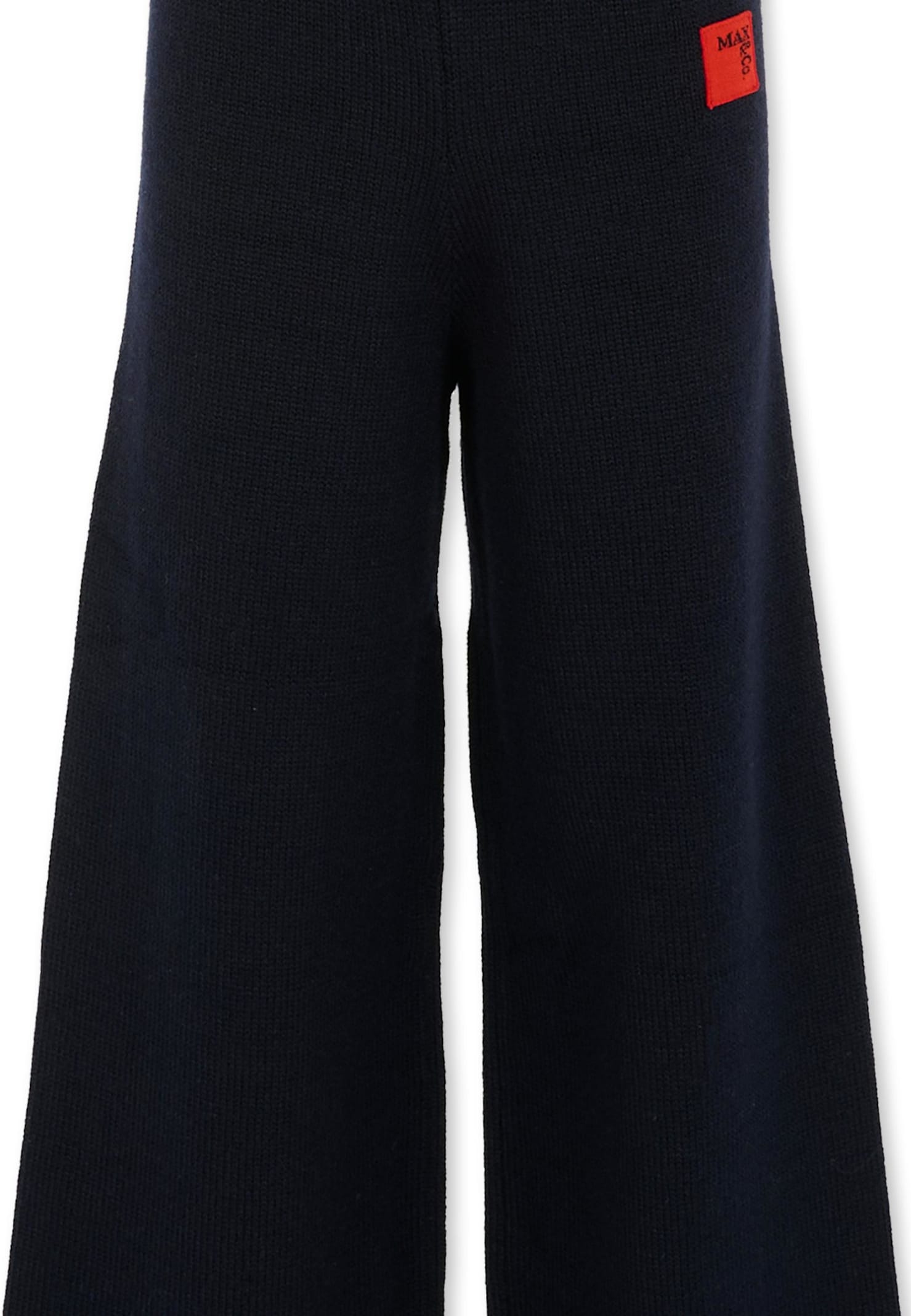 Max&amp;co. Blue Trousers For Girl With Logo In Blue
