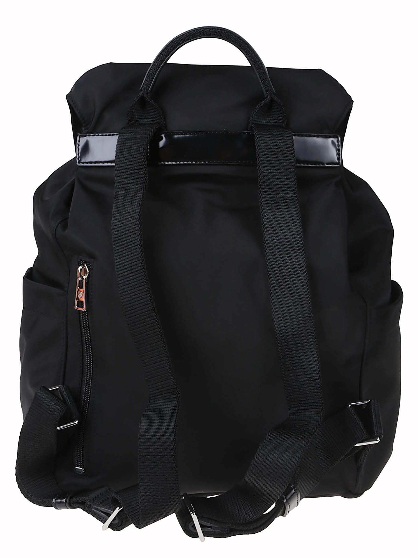 Tory Burch Virginia Buckle Drawstring Backpack In Black