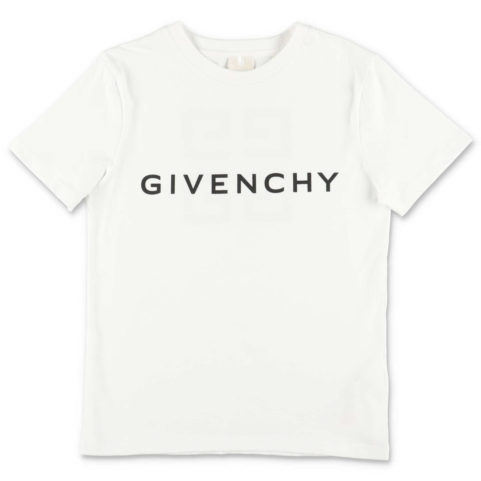 Givenchy T-shirt Bianca In Jersey Di Cotone Bambino