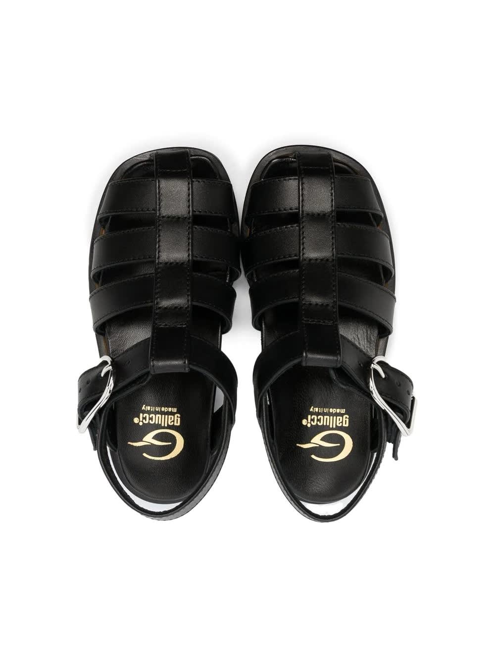Shop Gallucci Sandals With Buckle In Black