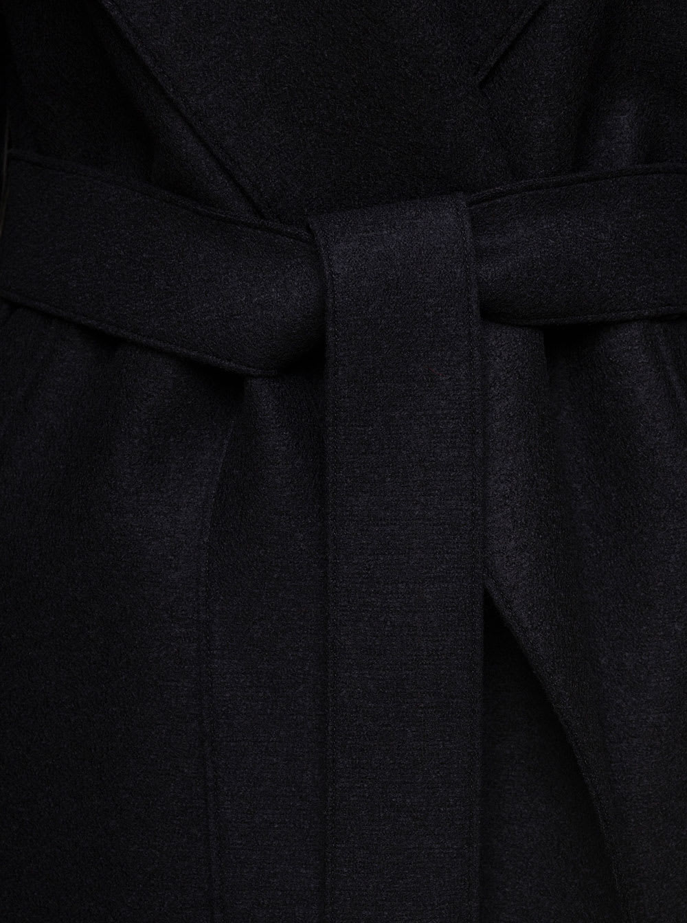 Shop Harris Wharf London Hooeded Coat In Black