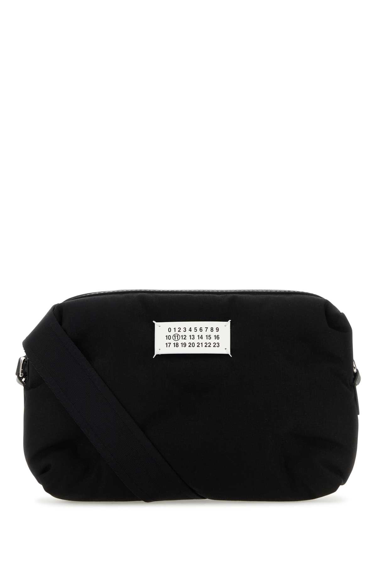 MAISON MARGIELA BLACK NYLON GLAM SLAM CROSSBODY BAG