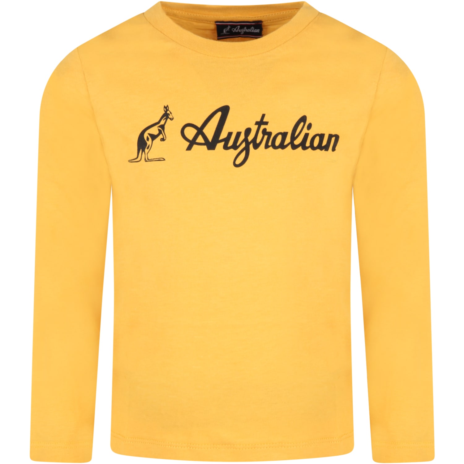 Australian Yellow T-shirt For Boy With Logo