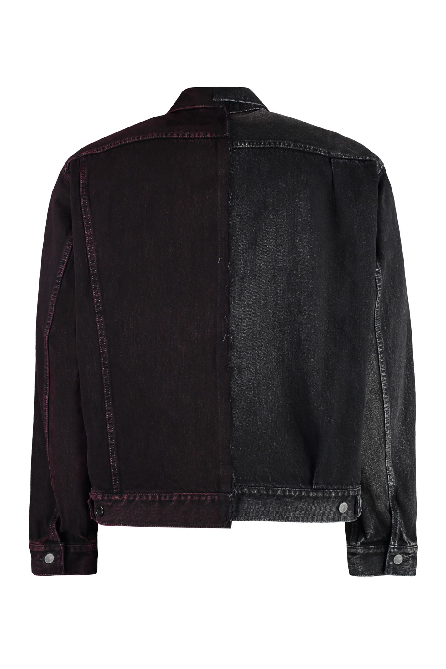 Shop Miharayasuhiro Denim Jacket In Black